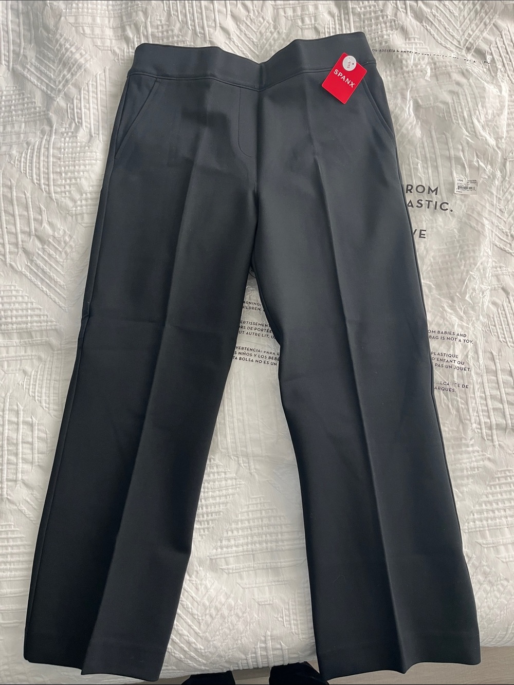 SPANX Black Flare Leg Pull-On Pants